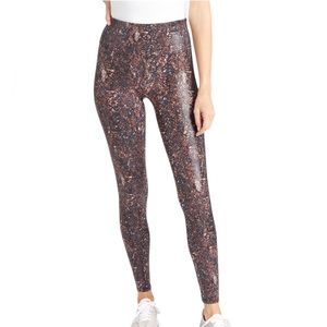 SPANX Faux Leather Snake Shine Leggings